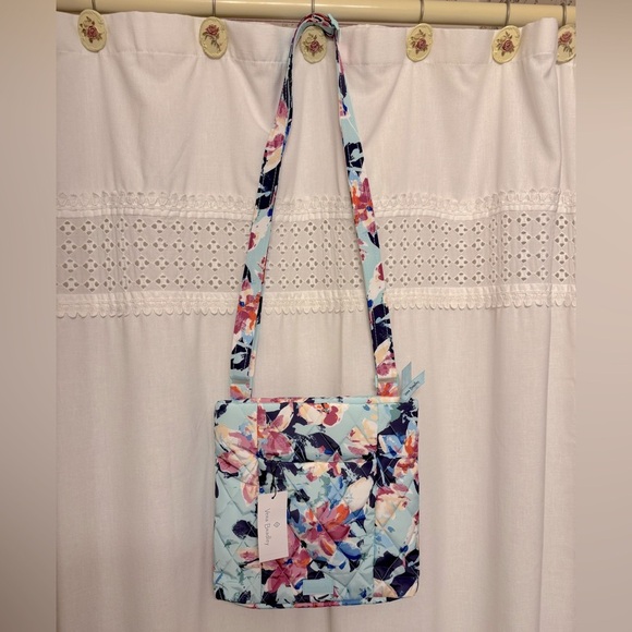 NWT Vera Bradley Ultralight Hipster Floating Blossoms Crossbody Bag - Picture 5 of 9